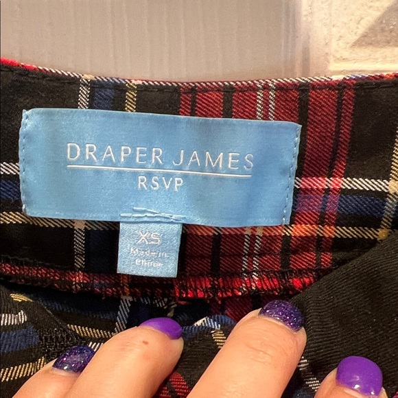 Draper James Red and Black Plaid Pants - Picture 3 of 7